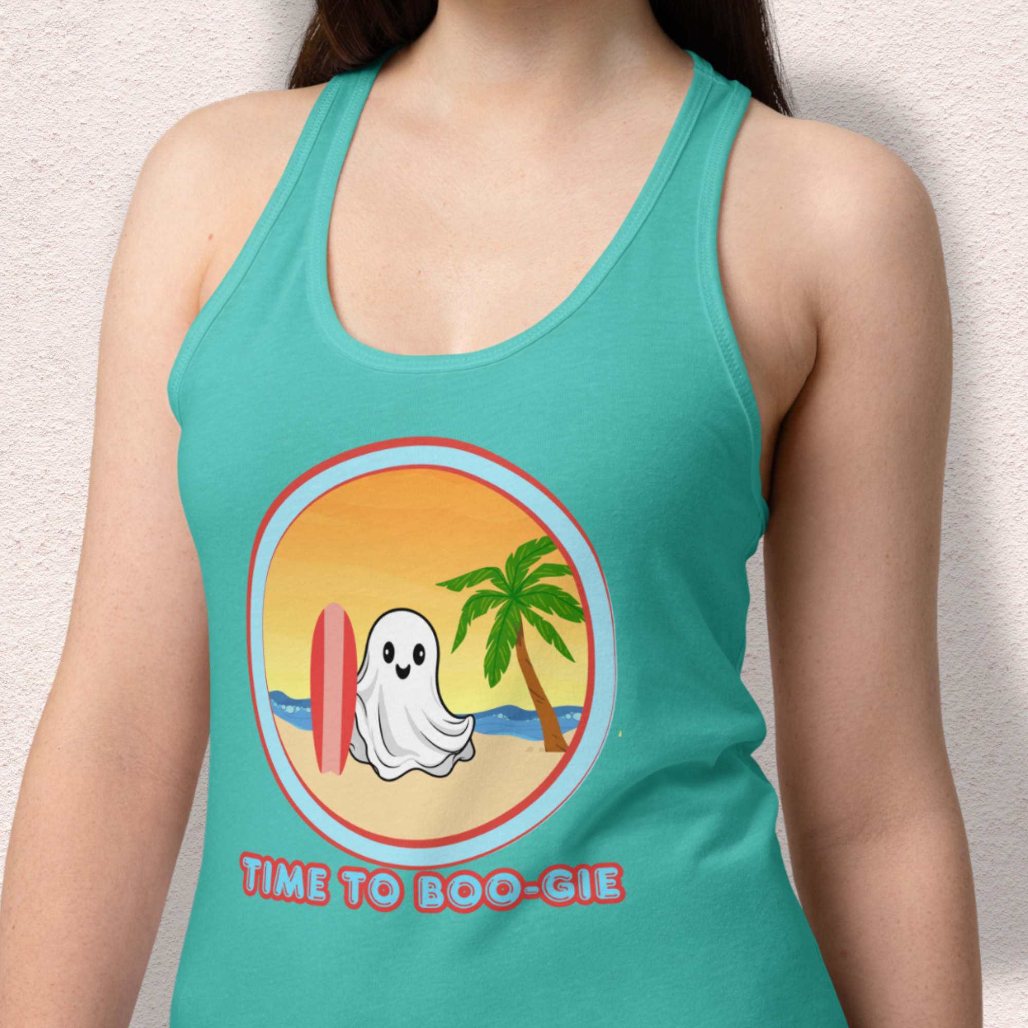 Time to Boo-gie Racerback Tank | Women’s Ghost Surf Summerween Top
