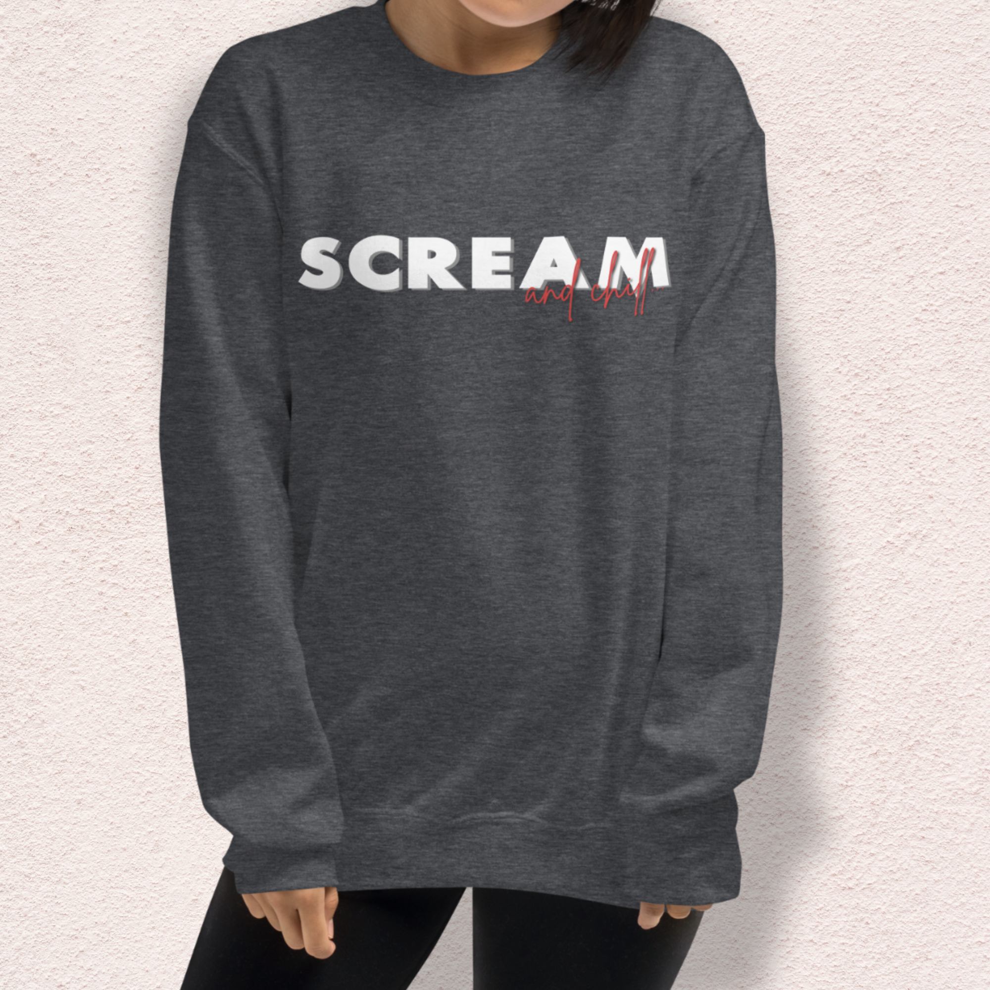 Final Girl and Chill Crewneck Sweatshirt | Cozy Slasher Loungewear