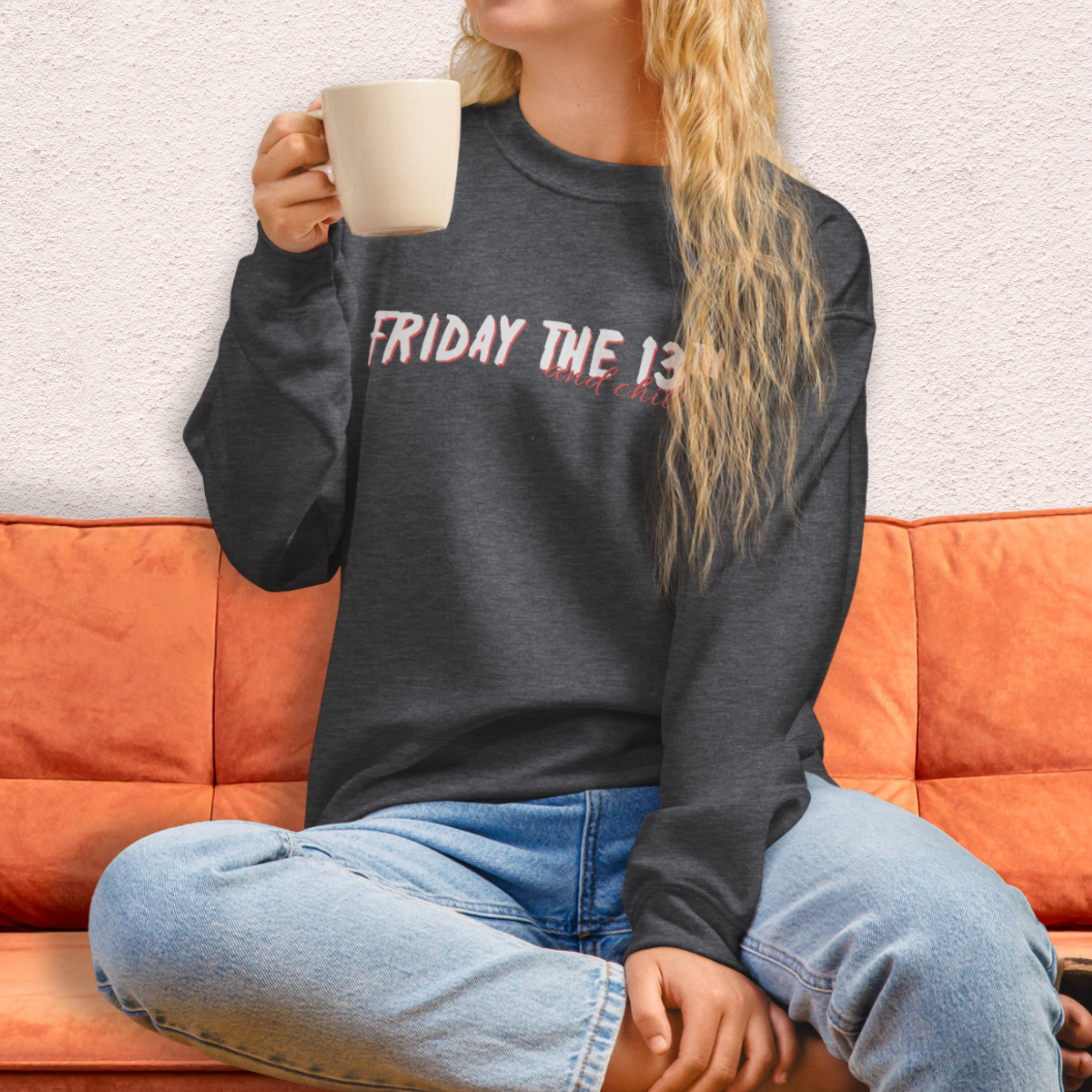 Camp Slasher and Chill Crewneck Sweatshirt | Cozy Horror Loungewear
