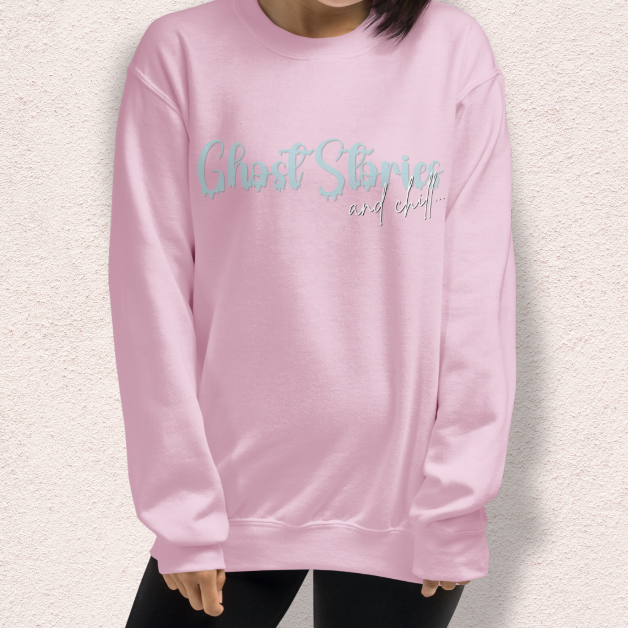Ghost Stories & Chill Sweatshirt | Cozy Paranormal Horror Crewneck | Gildan Heavy Blend Spooky Sweatshirt