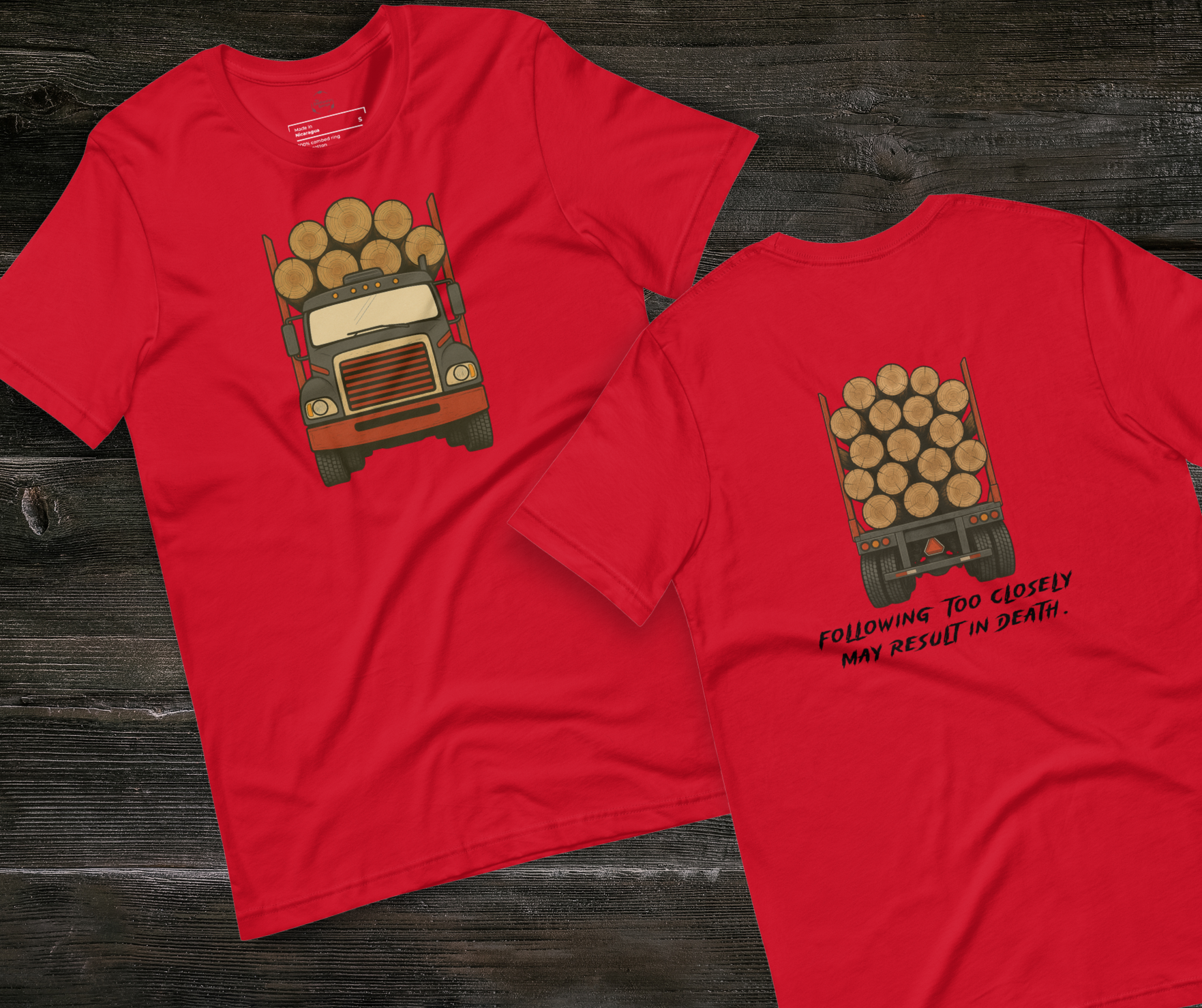 Following Too Closely Tee | Unisex Funny Horror Driving Graphic Shirt