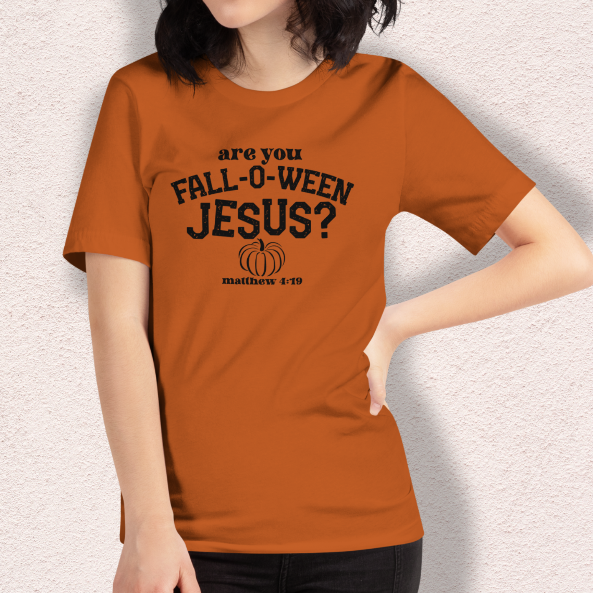 Are You Fall-o-ween Jesus? Tee | Unisex Funny Fall Faith Graphic Shirt