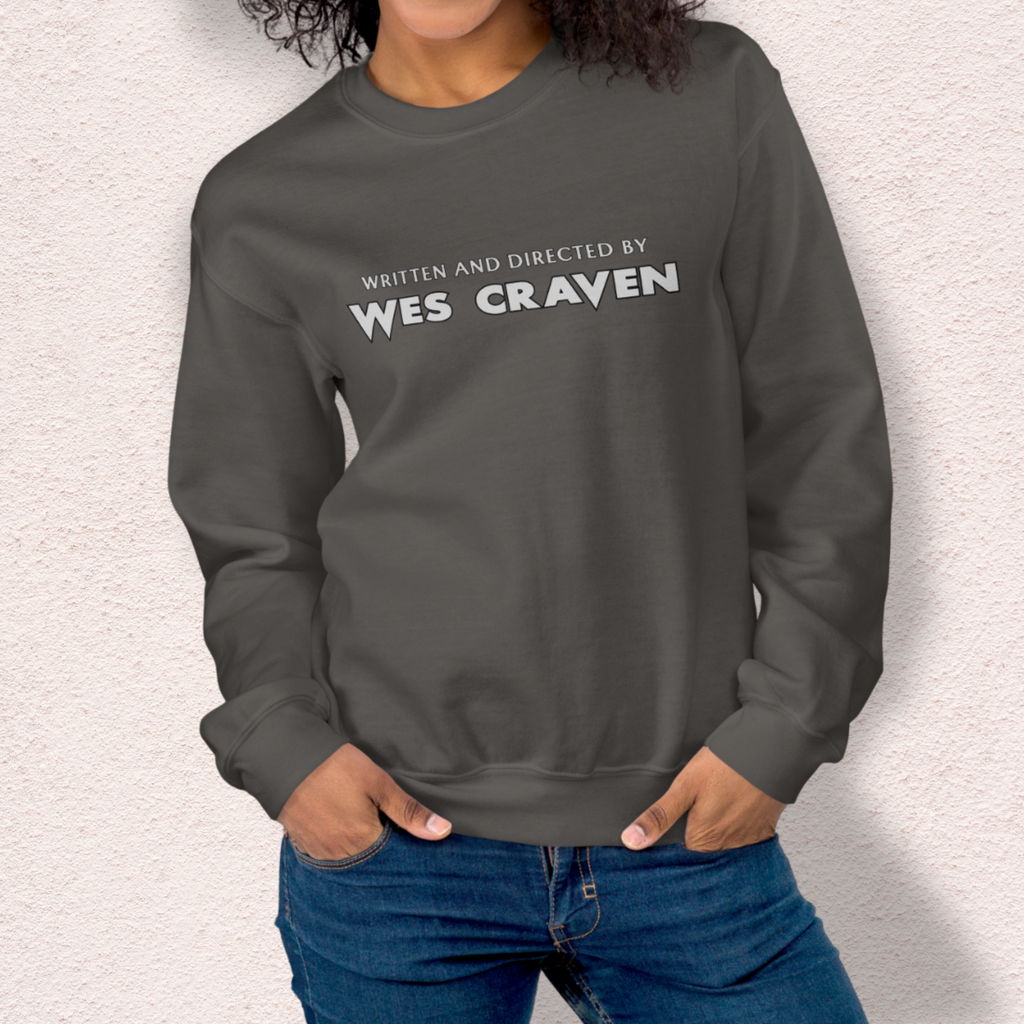 Written & Directed by Wes Craven Sweatshirt | Unisex Horror Film Lover Crewneck