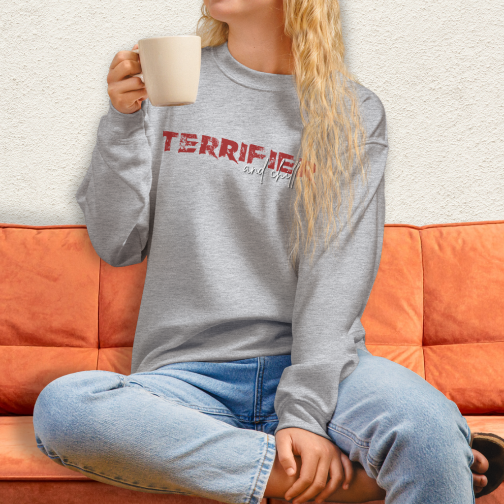 Clown Horror and Chill Crewneck Sweatshirt | Cozy Slasher Loungewear