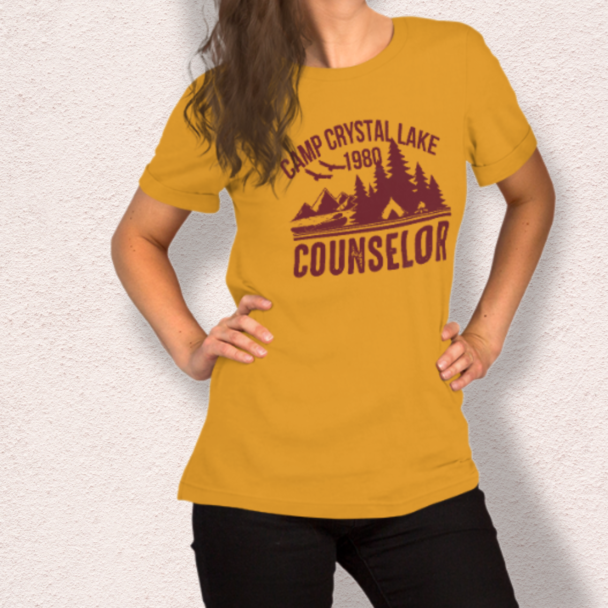 Camp Crystal Lake Tee | Unisex Vintage Summer Camp Horror Shirt (red ink)