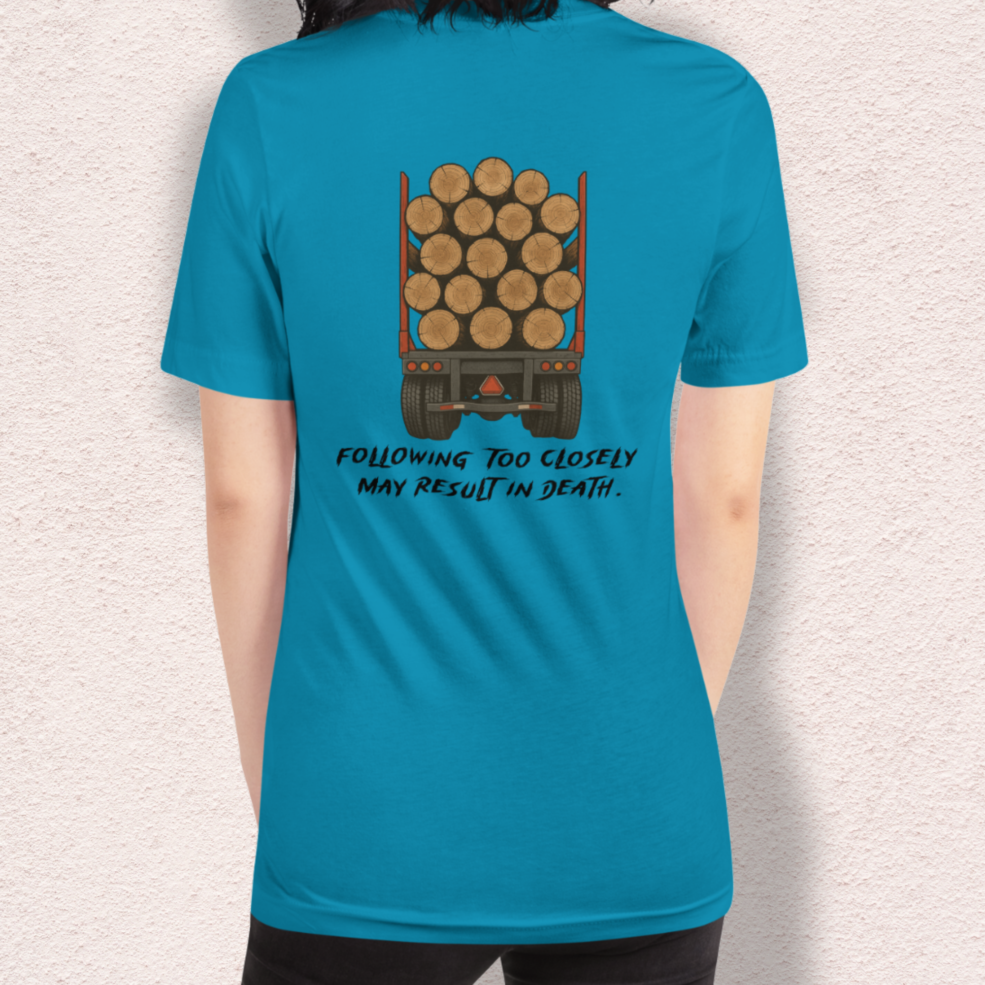 Following Too Closely Tee | Unisex Funny Horror Driving Graphic Shirt