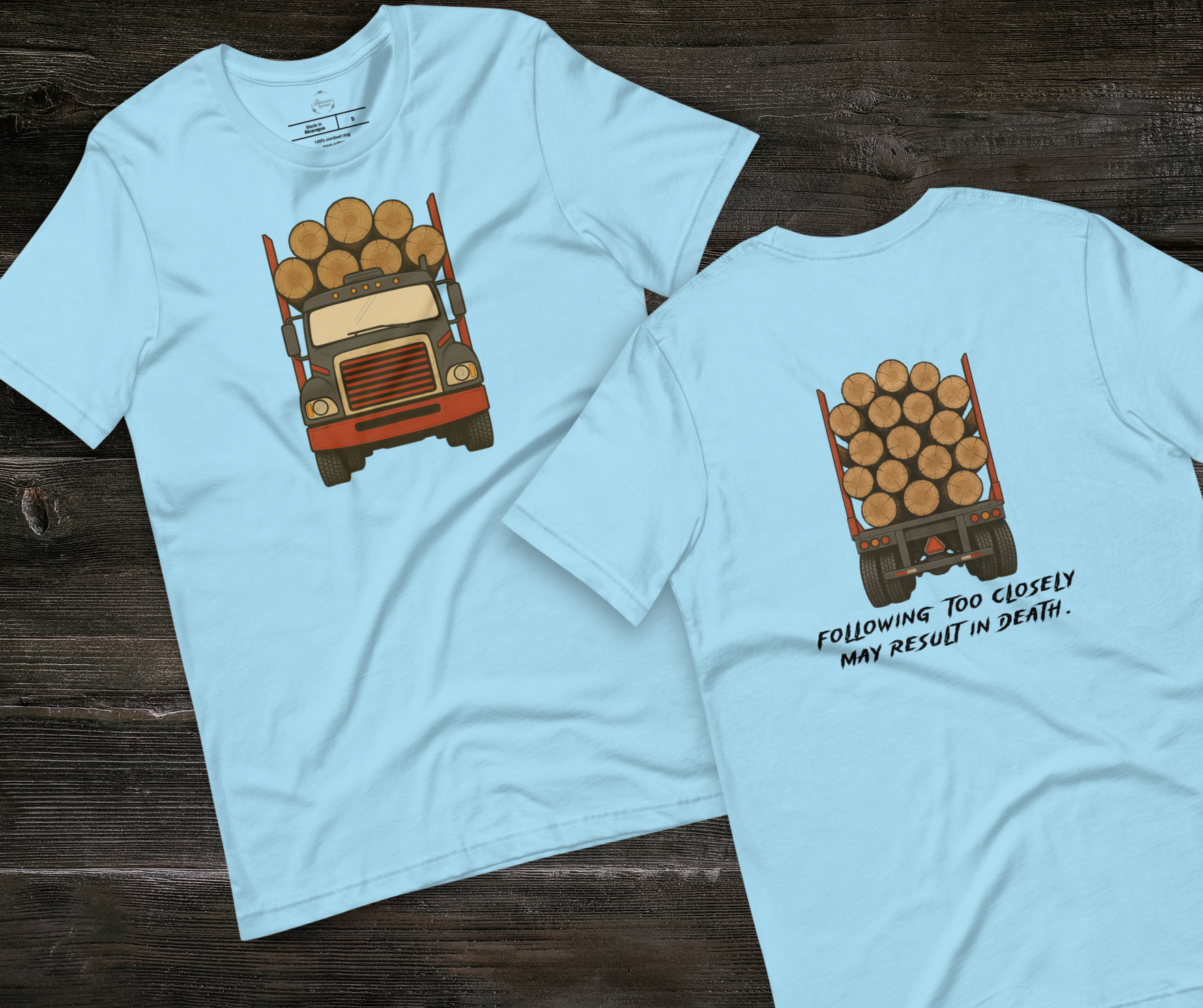 Following Too Closely Tee | Unisex Funny Horror Driving Graphic Shirt