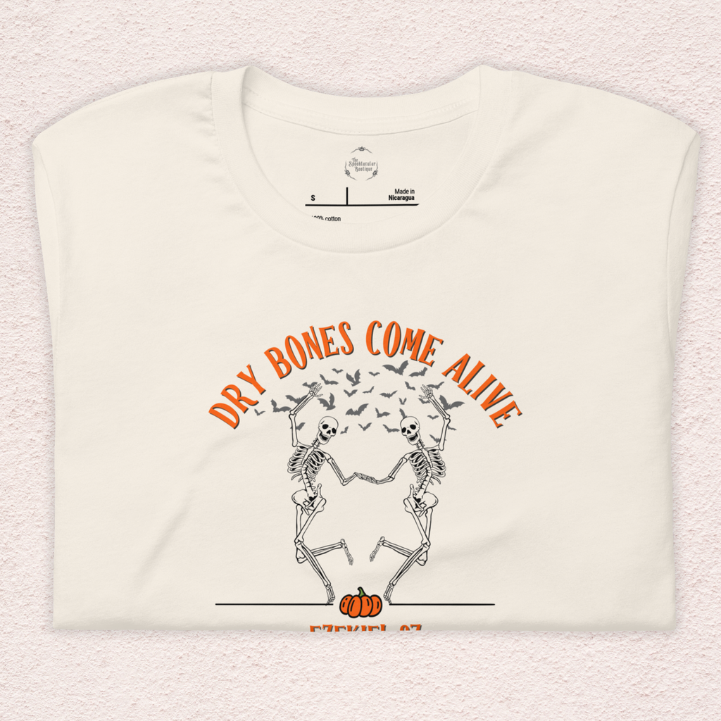 Dry Bones Come Alive Tee | Unisex Dancing Skeletons Graphic Shirt