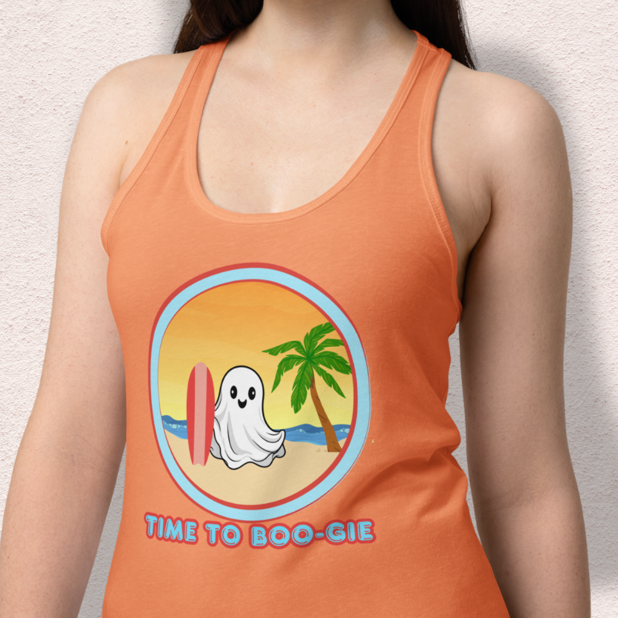 Time to Boo-gie Racerback Tank | Women’s Ghost Surf Summerween Top