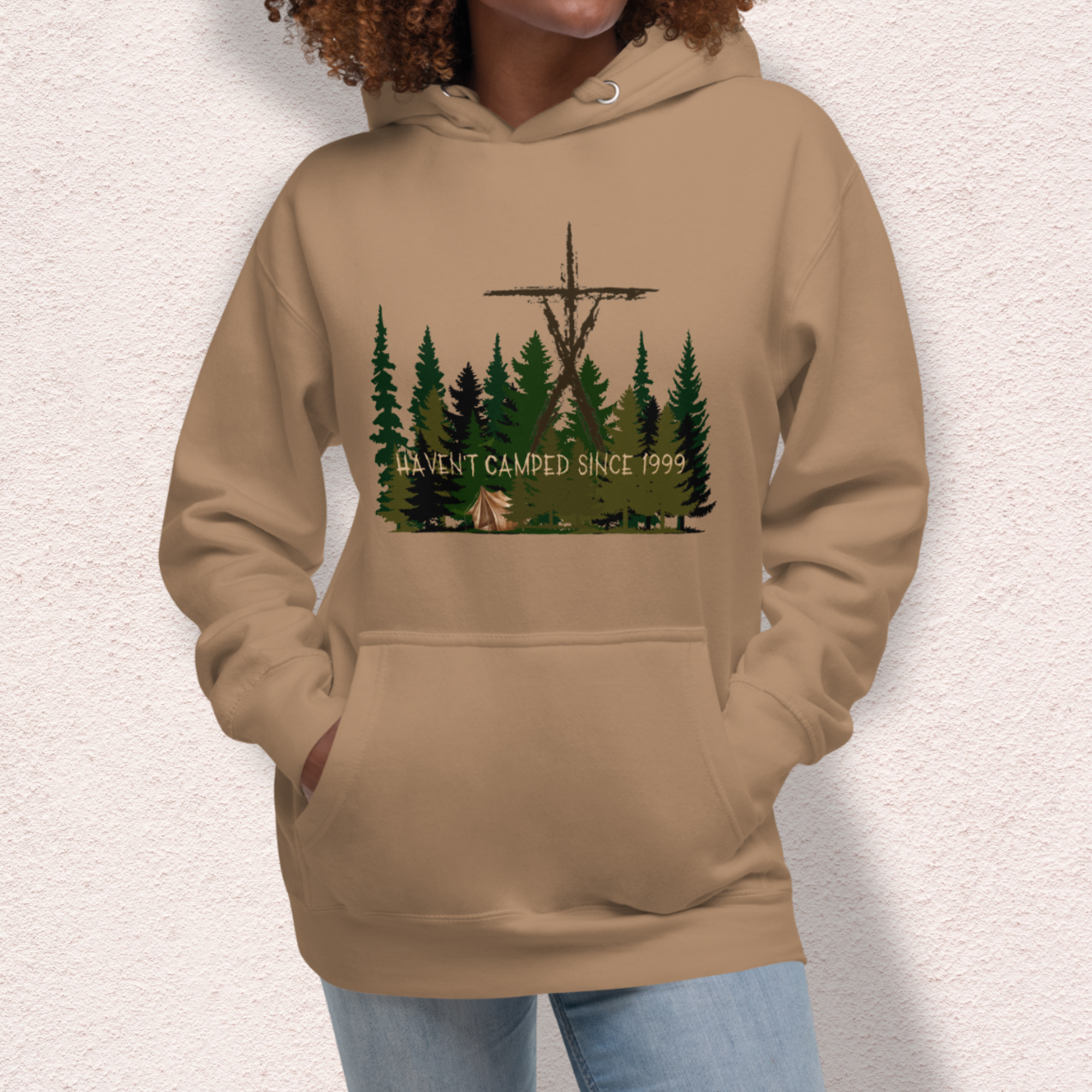 Haven’t Camped Since 1999 Hoodie | Unisex Funny Horror Camp Pullover