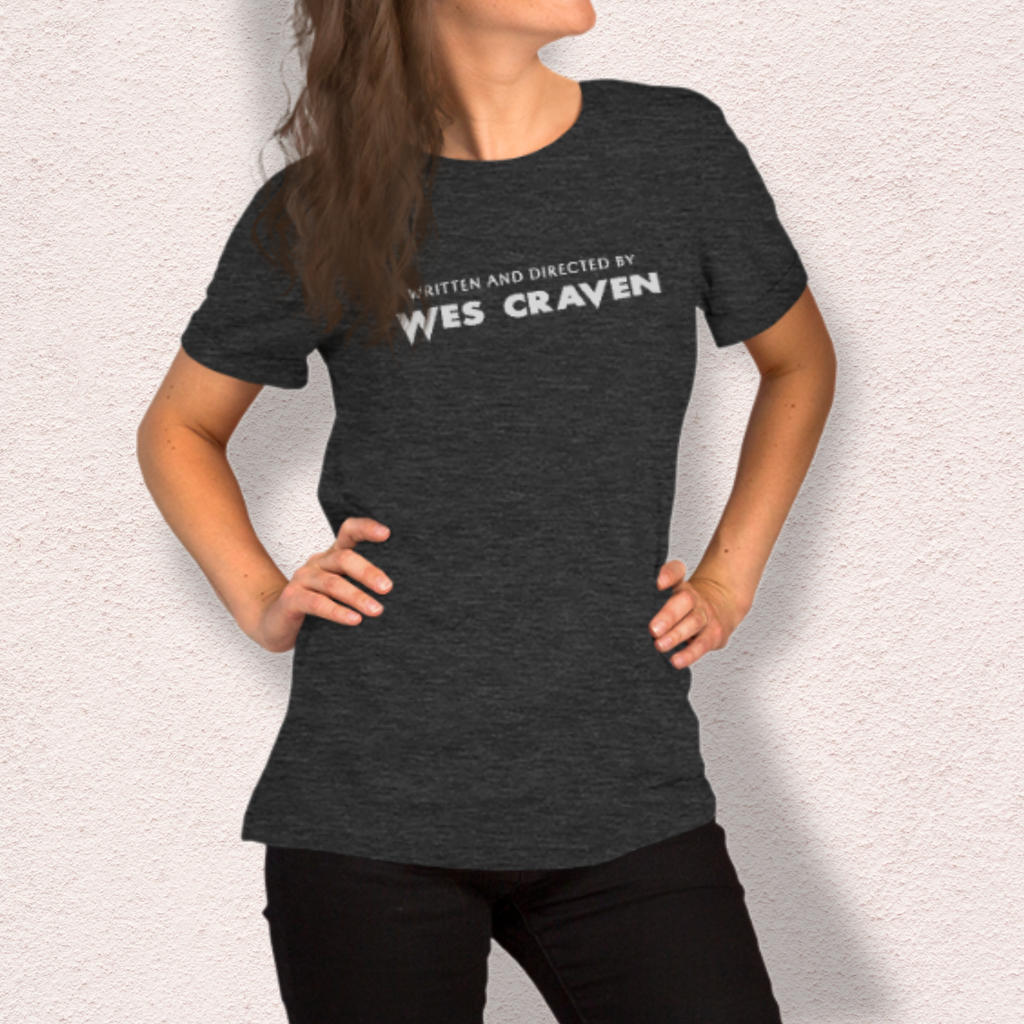 Written & Directed by Wes Craven Tee | Unisex Horror Film Lover Shirt