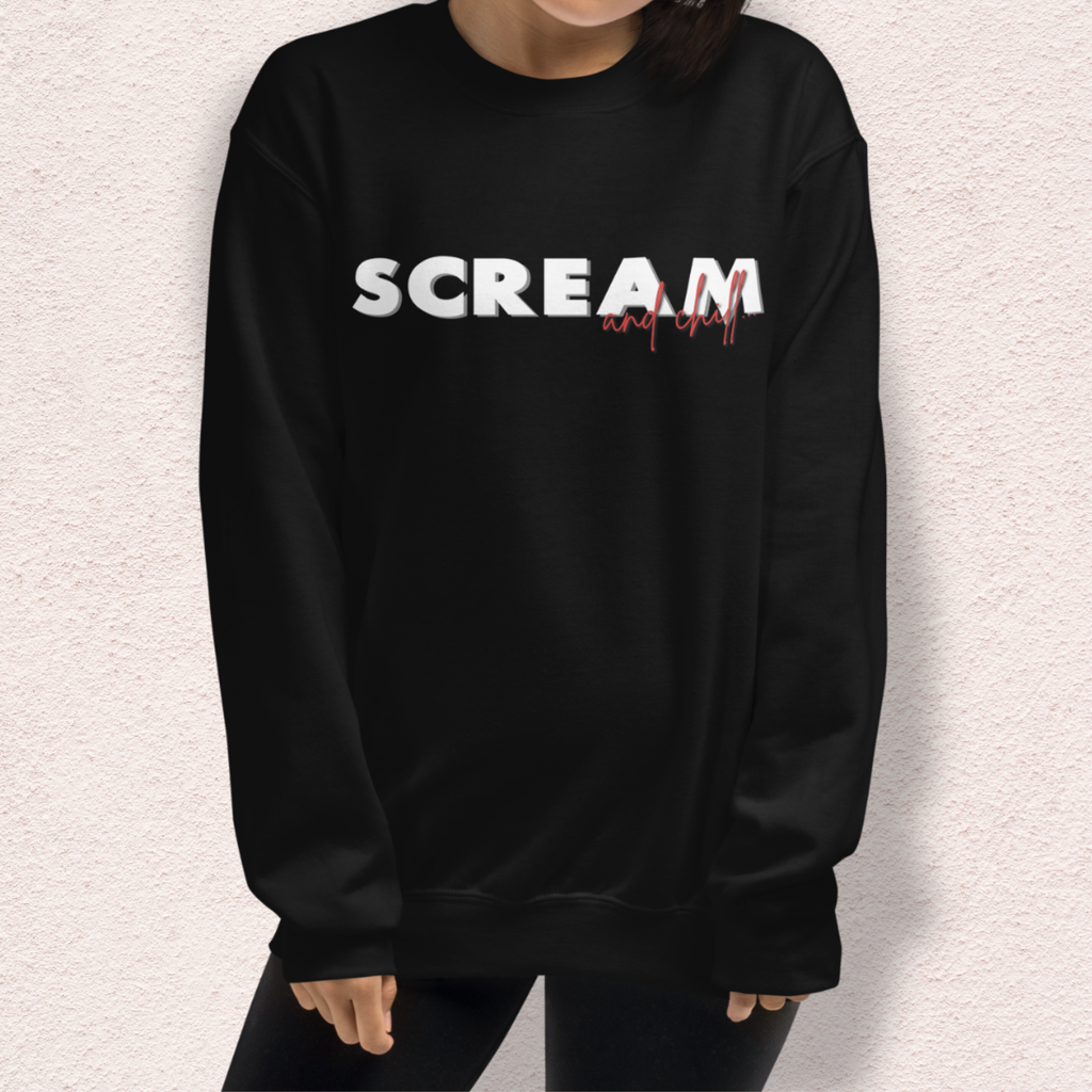 Final Girl and Chill Crewneck Sweatshirt | Cozy Slasher Loungewear