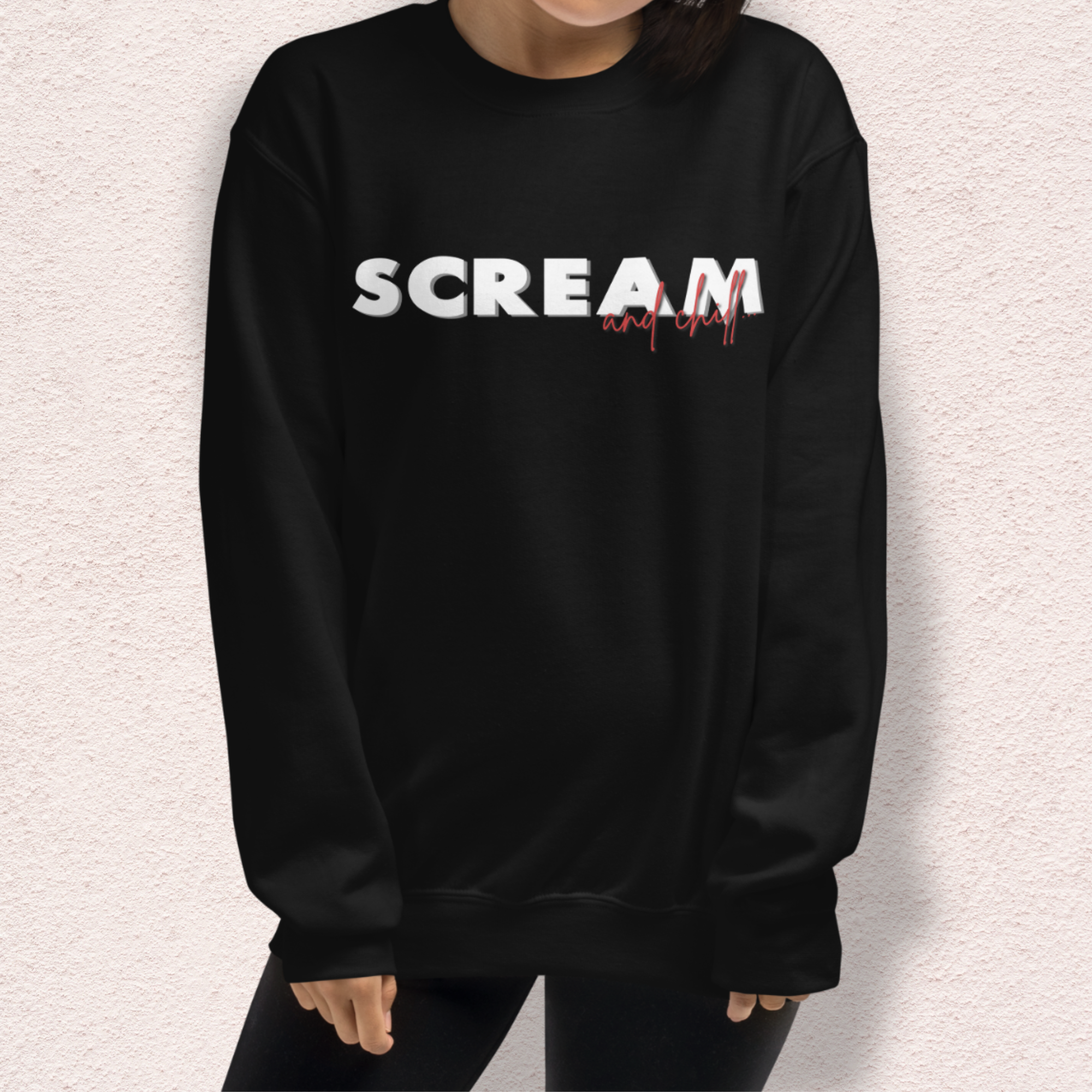 Final Girl and Chill Crewneck Sweatshirt | Cozy Slasher Loungewear