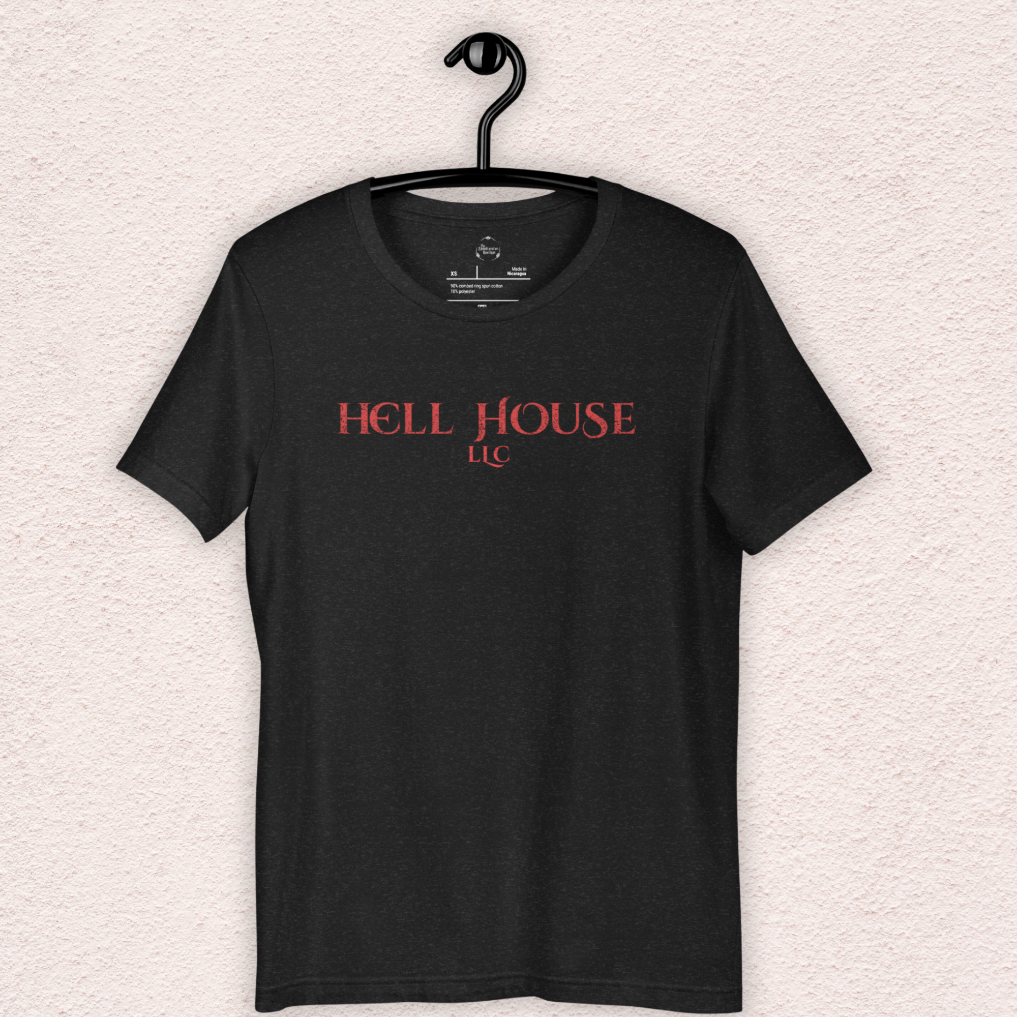 Hell House LLC Tee | Haunted Attraction Horror Shirt | Bella+Canvas Unisex Graphic Tee (Red Original Font)