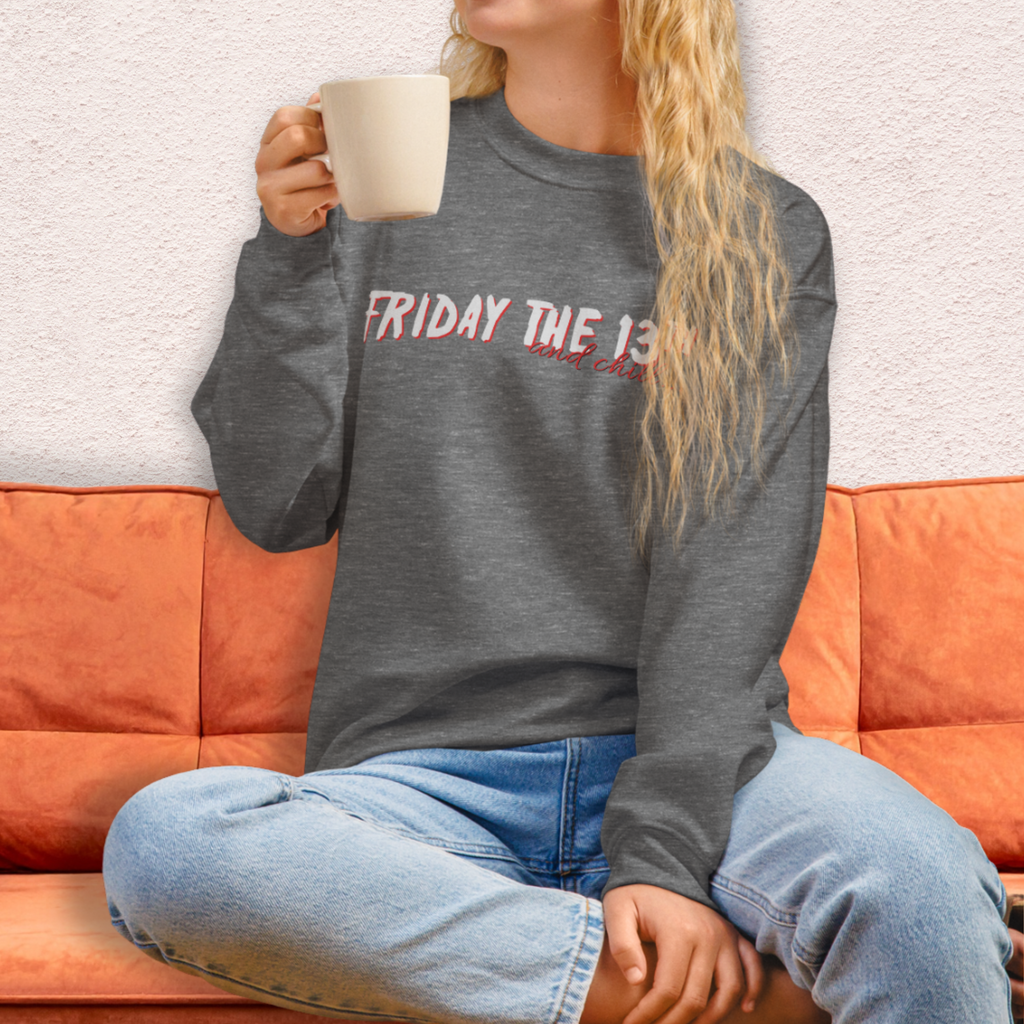 Camp Slasher and Chill Crewneck Sweatshirt | Cozy Horror Loungewear