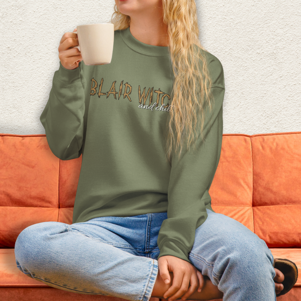 Found Footage and Chill Crewneck Sweatshirt | Cozy Horror Loungewear