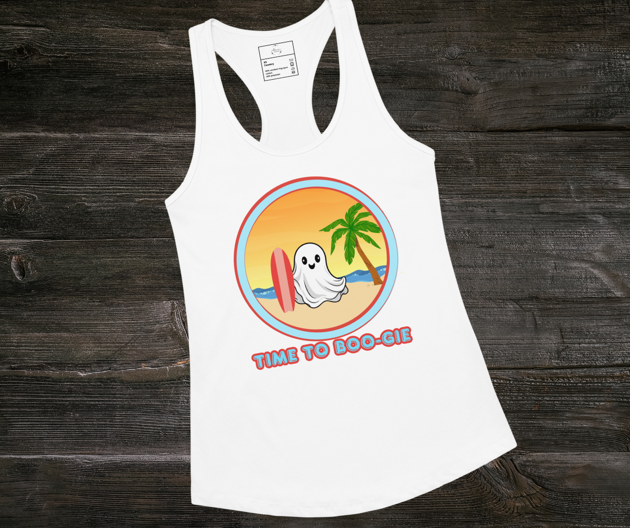Time to Boo-gie Racerback Tank | Women’s Ghost Surf Summerween Top