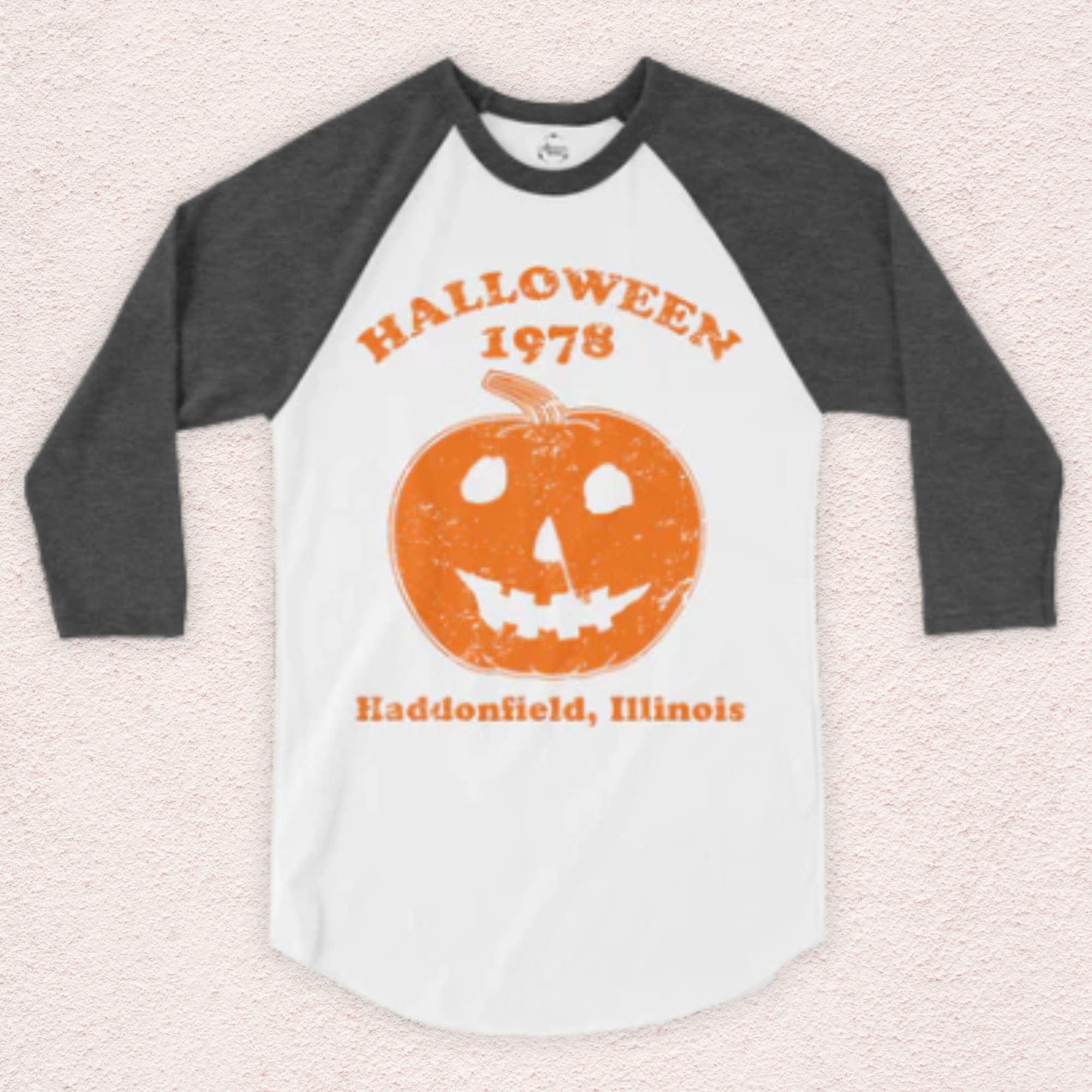 Haddonfield Halloween 1978 Raglan Tee | Unisex 3/4 Sleeve Horror Shirt